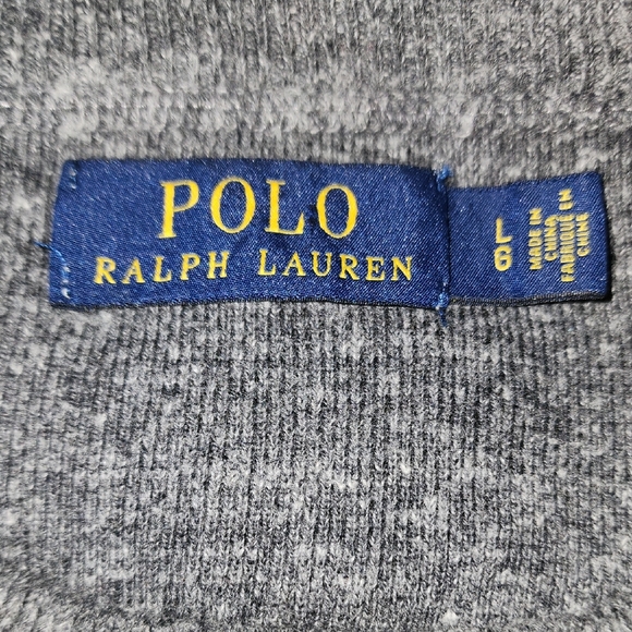 Polo by Ralph Lauren Classic Gray Knit Crewneck Preppy Cottage Sweater - Men's - Picture 10 of 11